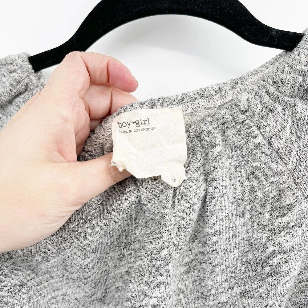 Boy + Girl Jumpsuit Gray Size 4T Long Sleeve Elastic Waist Pull On 100% Cotton‎